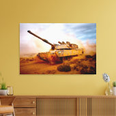Toile BATTLE TANK - M1 Abrams 24x36 (Insitu(Salon))