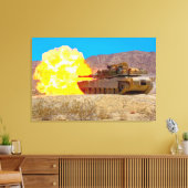 Toile BATTLE TANK - M1 Abrams 24x36 (Insitu(Salon))