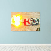 Toile BATTLE TANK - M1 Abrams 24x36 (Insitu (Plancher de Bois))