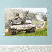 Toile BATTLE TANK - M1 Abrams 32x48 (Insitu (Plancher de Bois))