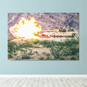 Toile BATTLE TANK - M1 Abrams 32x48 (Insitu (Plancher de Bois))