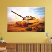 Toile BATTLE TANK - M1 Abrams 32x48 (Insitu(Salon))