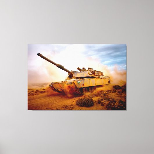 Toile BATTLE TANK - M1 Abrams 32x48 (Recto)