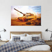 Toile BATTLE TANK - M1 Abrams 32x48 (Insitu(Chambre))