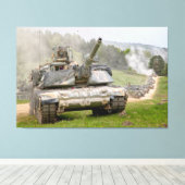 Toile BATTLE TANK - M1 Abrams 40x60 (Insitu (Plancher de Bois))