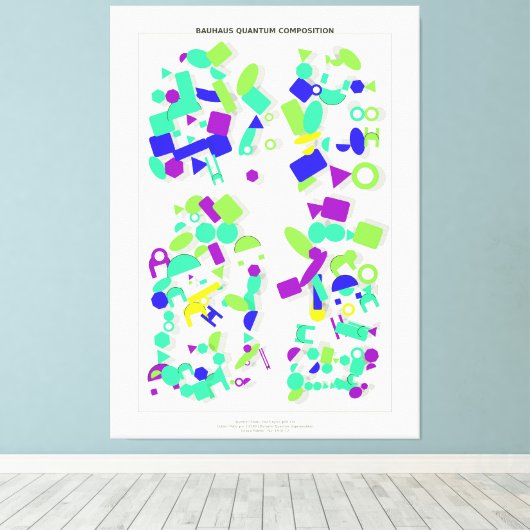 Toile Bauhaus Quantum Composition  (Insitu (Plancher de Bois))