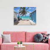 Toile BAVARO BEACH PUNTA CANA #1 SUR CANVAS 20 "x 16" (Insitu(Salon))