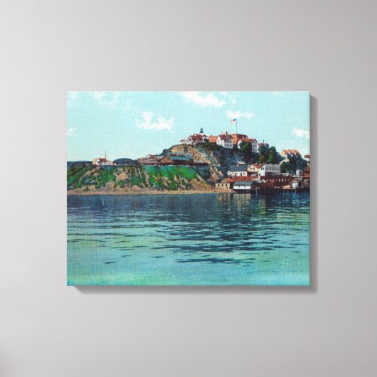 Toile Bayview de l'île et de la prison d'Alcatraz (Recto)