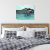 Toile Bayview de l'île et de la prison d'Alcatraz (Insitu(Chambre))