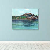 Toile Bayview de l'île et de la prison d'Alcatraz (Insitu (Plancher de Bois))