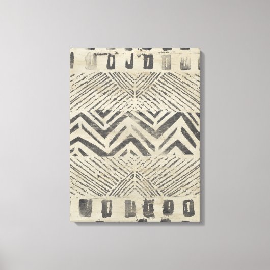 Toile Bazar motif - Formes géométriques (Recto)