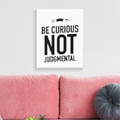 Toile Be curious black (Insitu(Salon))
