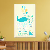 Toile Be Happy Whale Canvas (Insitu(Salon))