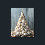 Toile Beach Art Seashells Coastal Christmas Tree Decor<br><div class="desc">Il s'agit d'une oeuvre d'art unique, un arbre de Noël fabriqué à partir de coquillages. Il séduira ceux qui aiment la plage, les collectionneurs de coquillages, les amateurs de plage et les admirateurs du style de vie côtier serein. Pour les familles qui cherchent à insuffler leur décor de Noël côtier...</div>