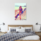 Toile Beach Girl Thunder_Cove (Insitu(Chambre))