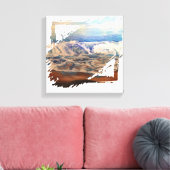 Toile Beach Waves Blue (Insitu(Salon))