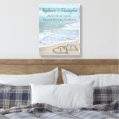 Toile Beach Wedding Hearts (Insitu(Chambre))