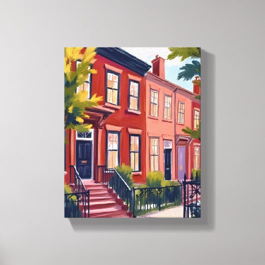 Toile Beacon Street Boston Massachusetts Painting (Recto)