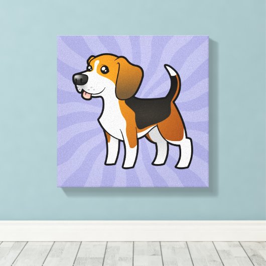 Toile Beagle de dessin (Insitu (Plancher de Bois))