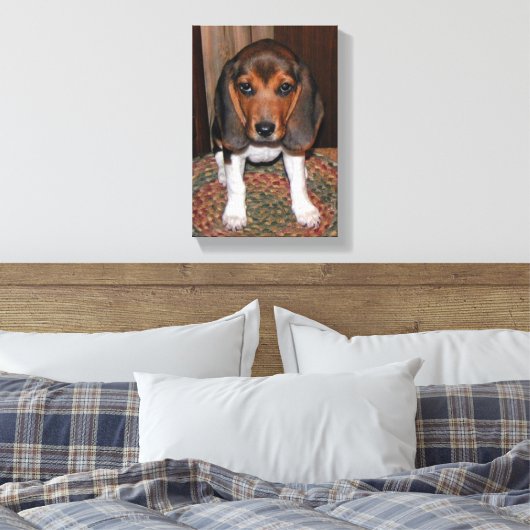 Toile beagle enrobée de chiot (Insitu(Chambre))
