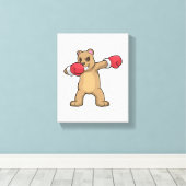 Toile Bear as Boxer at Boxer & Hip hop Dance Dab (Insitu (Plancher de Bois))
