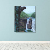 Toile Bear Falls Waterfall peinture (Insitu (Plancher de Bois))