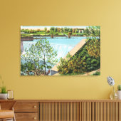 Toile Beardsley Park Water Falls Scene (Insitu(Salon))