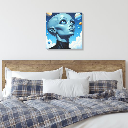 Toile Beau Alien extra-terrestre Être (Insitu(Chambre))