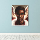 Toile Beau Ange Noir Africain (Insitu (Plancher de Bois))