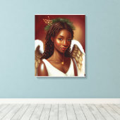 Toile Beau Ange Noir Africain (Insitu (Plancher de Bois))