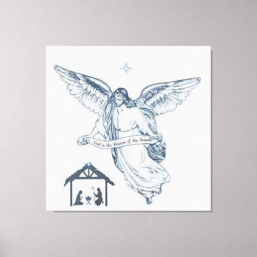 Toile Beau ange Vintage avec message (Recto)