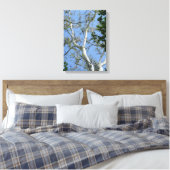 Toile Beau arbre simple et mur du ciel (Insitu(Chambre))