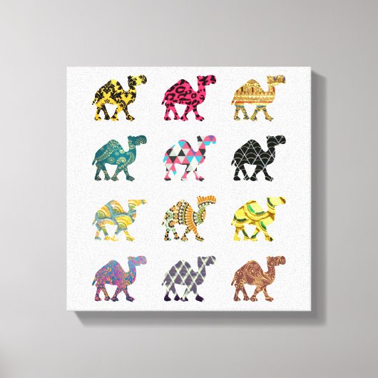 Toile Beau art amusant chameau (Recto)