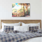 Toile Beau Balcon Vue panoramique Peinture Art (Insitu(Chambre))