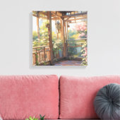 Toile Beau Balcon Vue panoramique Peinture Art (Insitu(Salon))