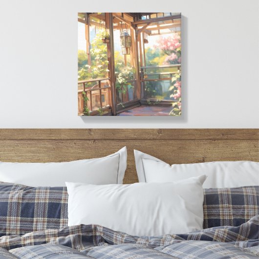 Toile Beau Balcon Vue panoramique Peinture Art (Insitu(Chambre))