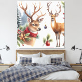 Toile Beau Cerf de Noël (Insitu(Chambre))