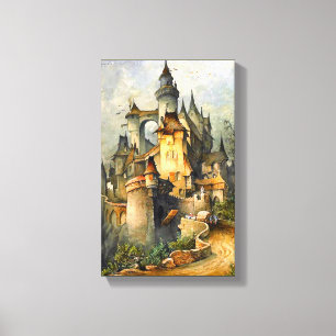 Toile Beau château de conte de fées par Hanns Bolz
