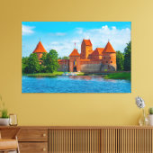 Toile Beau château médiéval sur le lac Bleu (Insitu(Salon))