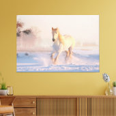 Toile Beau Cheval Blanc d'hiver (Insitu(Salon))