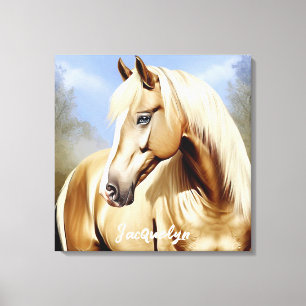 Toile Beau cheval Palomino