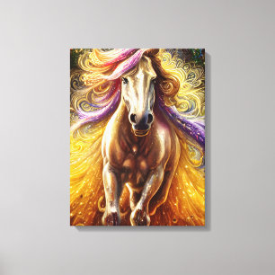 Toile Beau Cheval Stretched Canvas Imprimer