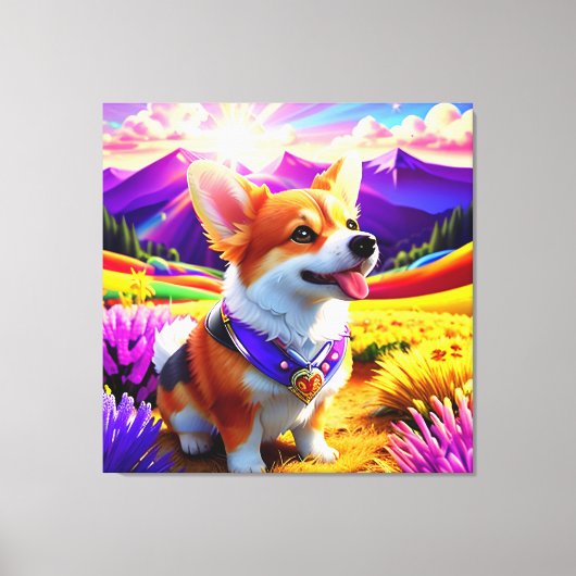 Toile Beau Chien de Corgi One (Recto)