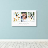 Toile Beau Collage photo Mariage (Insitu (Plancher de Bois))