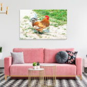 Toile Beau coq pour une promenade d'été (Insitu(Salon))