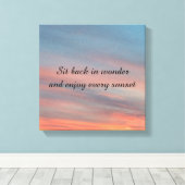 Toile Beau coucher de soleil (Insitu (Plancher de Bois))