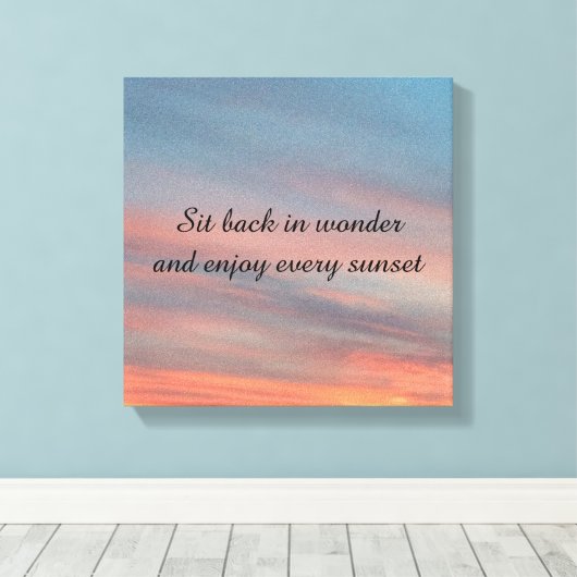 Toile Beau coucher de soleil (Insitu (Plancher de Bois))