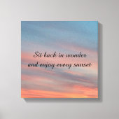 Toile Beau coucher de soleil (Recto)