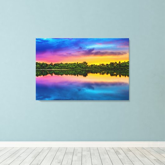 Toile Beau coucher de soleil (Insitu (Plancher de Bois))