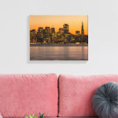 Toile Beau coucher de soleil à San Francisco (Insitu(Salon))